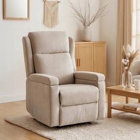 Masážne kreslo ANDREA, bežová látka