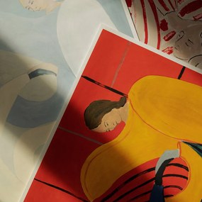 The Poster Club Plagát Hold You Red by Sofia Lind 50x70 cm