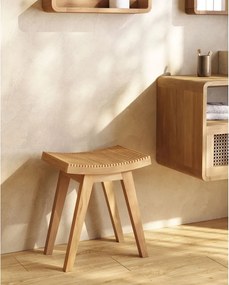 Stolička z teakového dreva v prírodnej farbe Vicentina – Kave Home