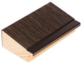 DANTIK rám na obraz 40x50 | Artdeco kosá aghnědá (Plexi Čiré)