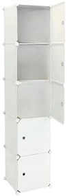 Hogler 3402 Variabilný policový systém 5 políc 175 x 37 x 47 cm, biely
