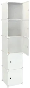 Hogler 3402 Variabilný policový systém 5 políc 175 x 37 x 47 cm, biely