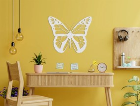 drevko 3D nálepka na stenu Pôvabný motýľ Rozmer obrazu: 27,5 x 32,5 cm, Farba dekorácie: Čierna