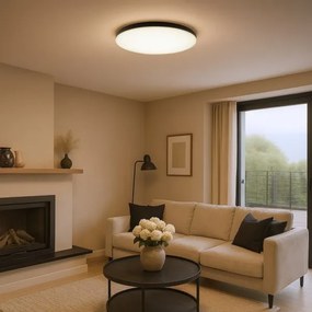 LED stmievateľné stropné svietidlo SIENA LED/80W/230V 3000-6000K priemer 75 cm čierne + DO