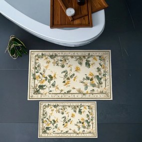 Béžové kúpeľňové predložky v súprave 2 ks 60x100 cm – Foutastic