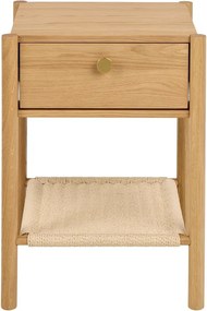 Nočný stolík v dekore duba v svetloprírodnej farbe Monfort – Actona