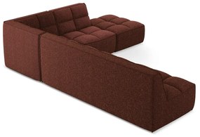 Vínovočervená modulárna rohová pohovka (variabilná) Kalai – Makamii