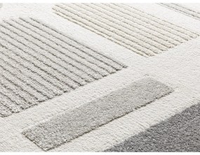 Koberec vo svetlosivej a slonovinovej farbe 80x150 cm Flora – Universal