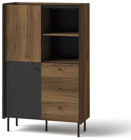 Stojan Prestigo P4 2d3s Vojnový orech/San Seb/Čierny mat