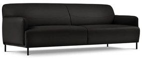 Čierna kožená pohovka Windsor &amp; Co Sofas Neso, 235 x 90 cm