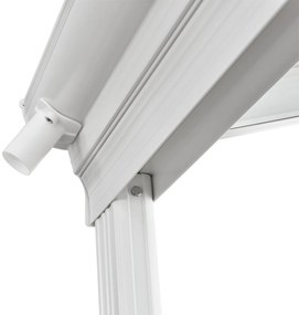 InternetovaZahrada - Furnigo Hliníková pergola Borneo 4x3 m - biela