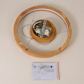 Brilagi - LED luster na lane UMEA WOOD, LED/30W/230V, priemer 40 cm, drevo