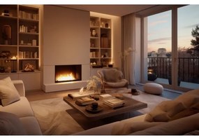 InFire - Vstavaný BIO krb 49,4x84,4 cm 3,5kW čierna