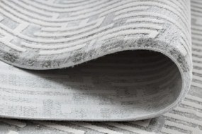 Koberec AKRYL VALS 3943 Labirynt sivý / slonia kosť
