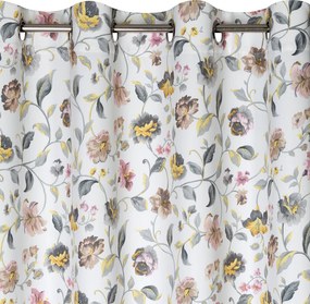 ZATEMŇOVACÍ ZÁVES NA KRÚŽKOCH KRISTAL 140X250 CM VZOROVANÁ