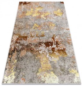 Dywany Łuszczów Kusový koberec Miro 51463.802 Abstraction grey/gold - 80x150 cm