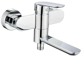 Mereo Mereo, Vaňová nástenná batéria so sklopným ramienkom, Viana, bez príslušenstva, 150 mm, chróm, MER-CBE90203