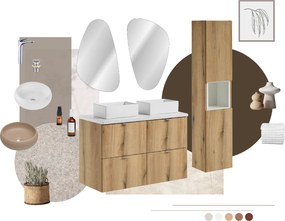 Comad Nábytková horná doska Nova 60/40 cm, dub coast evoke