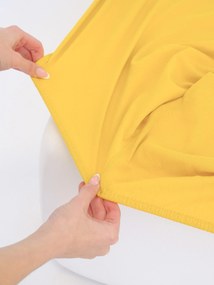 Jersey plachta Classic 200 × 200 cm - horčicová