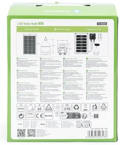 Aigostar - LED Solárny luster LED/35W/12V 3000 mAh 6500K pr. 10 cm