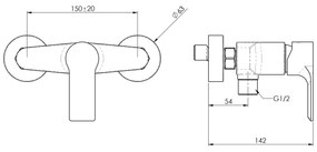 Sapho - Sprchová batéria PAX lesklý chróm