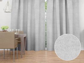 Biante Dekoračný záves Porto PRT-003 Sivá režná - šírka 130 cm 130x200 cm