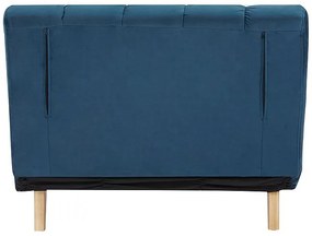 Modré rozkladacie kreslo BILLY VELVET