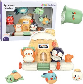 LEAN Toys Interaktívna sada hračiek do kúpeľa s morskými zvieratami pre batoľatá