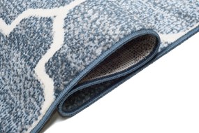 TA Koberec 4496B D.BLUE / CREAM MIA Rozmer: 80x150 cm