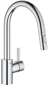 GROHE Eurosmart Cosmopolitan páková drezová batéria s vyťažiteľnou sprškou s prepínaním, 2jet, výška výtoku 188 mm, chróm, 31481001