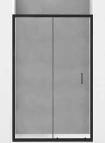 Sprchové dvere maxmax MEXEN APIA 140 cm - BLACK, 845-140-000-70-00