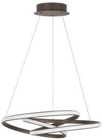 LED luster Menton 52 Hnedá
