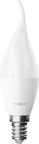 Mexen Nova, LED žiarovka plameň E14, C37, 5W, Neutrálna - 4000K, 525 lm - L106-E14-0540-01