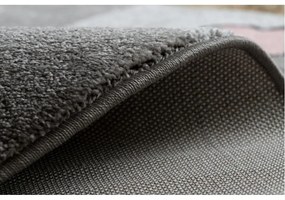 Detský kusový koberec Jednorožec sivý kruh 160cm