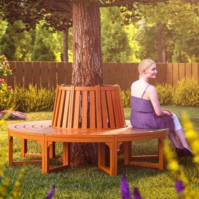InternetovaZahrada Lavička okolo stromu Ø160 cm - eukalyptus