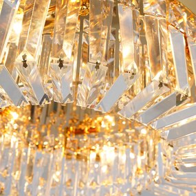 Toolight Toolight, stropné svietidlo 50cm, 6xE14, APP1728-6C, zlatá lesklá, OSW-06353