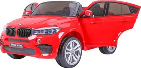 Ramiz BMW X6M XXL pre 2 deti Červené SUV + Pilot + Eco koža