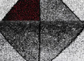Koberce Breno Kusový koberec ALORA A1045 Red, sivá, viacfarebná,160 x 230 cm