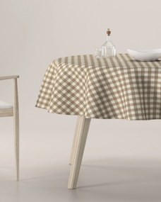 Obrus okrúhly farba produktu béžová látka vzorované