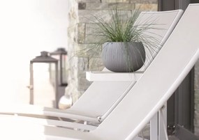 Obal na kvetináč s vložkou Bowl šedý