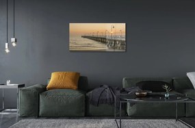 Sklenený obraz Gdańsk Sea mólo 125x50 cm