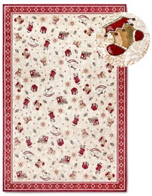 Červený koberec s vianočným motívom s prímesou bavlny 160x230 cm Toy's Delight Red Christmas – Villeroy&amp;Boch