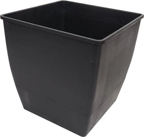 Kvetináč HWC-L23, 60x42x42cm, hliník, akáciové drevo - hnedá