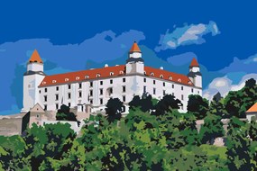 Gario Maľovanie podľa čísel Bratislavský hrad Rozmery: 60 x 40 cm, Rámovanie: Iba zrolované plátno