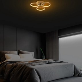 LED stropné svietidlo v zlatej farbe ø 17 cm Halka – Opviq lights