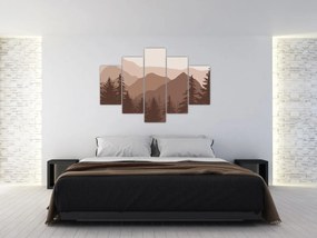 Obraz - Hnedé pohorie N⁰2 (150x105 cm)