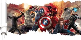 Veselá Stena Samolepka tím Avengers