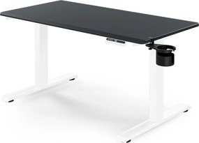 Elektrický stôl s nastaviteľnou výškou ergonomický bielo-antracitový,1200x600 mm: ARIA