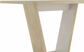 Jedálenský rozkladací stôl Nigel 120/160 cm dub Cremona Torro/kašmírový