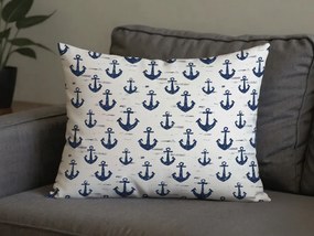 Polybavlnená obliečka na vankúš NAVYSTA POLY 70x90 cm, modro-biela